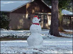 Snowman in Shreveport